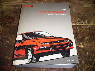 1992 geo storm factory issue repair manual