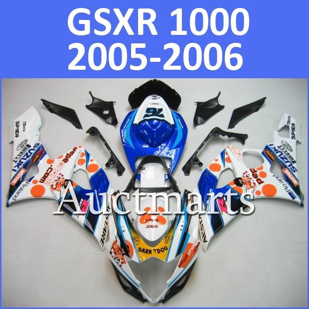 Fit suzuki 05 06 gsxr 1000 gsx-r 2005 2006 fairing bodywork plastics k5 e15 d13