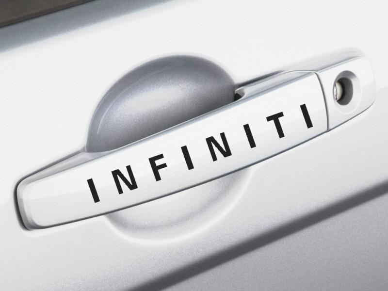 Infiniti g37 g35 fx35 ex35 m fx50 qx56 door handle decal sticker emblem logo