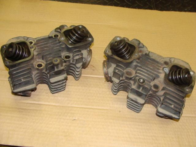 1974 harley sportster ironhead 1000 cylinder heads front & rear nice shape