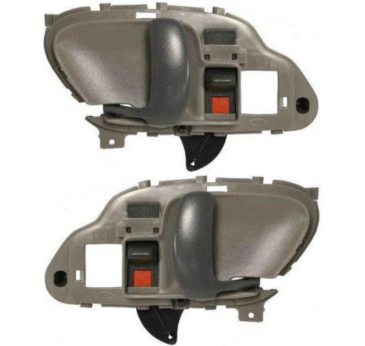 New pair set inside interior gray door handle chevy gmc pickup truck suv