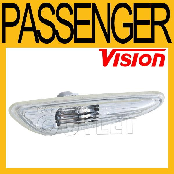 02-05 bmw e46 330i 325i side repeater lamp bm2570112 new clear len housing right