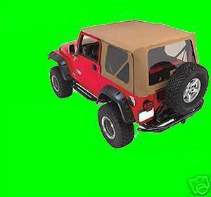 97-2006 jeep wrangler complete soft top kit w/hardware spice with tint windows