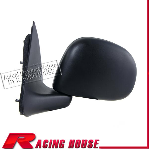 1997-2001 ford f150 truck manual swing black mirror left driver side replacement