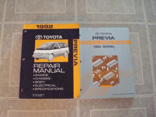 1992 toyota previa van factory workshop shop service repair manual book