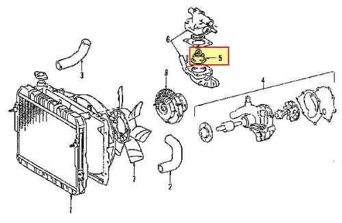 Toyota 1632162020 genuine oem factory original thermostat housing