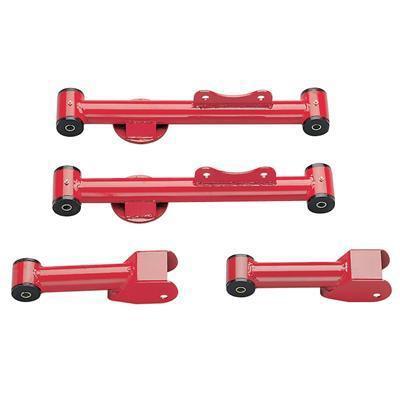 Summit racing control arms tubular rear upper/lower steel red ford mustang/capri