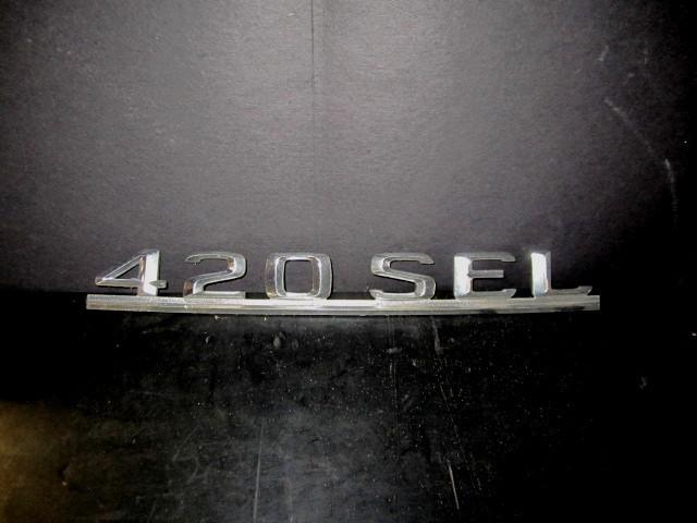 Mercedes benz 420sel oe emblem ornament  " 420sel "