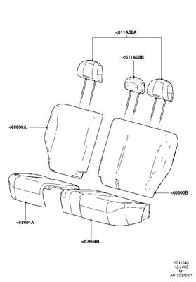 5l8z78611a08dac head rest assy 07 mariner hybrid