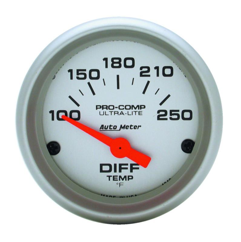 Auto meter 4349 ultra-lite; electric differential temperature gauge