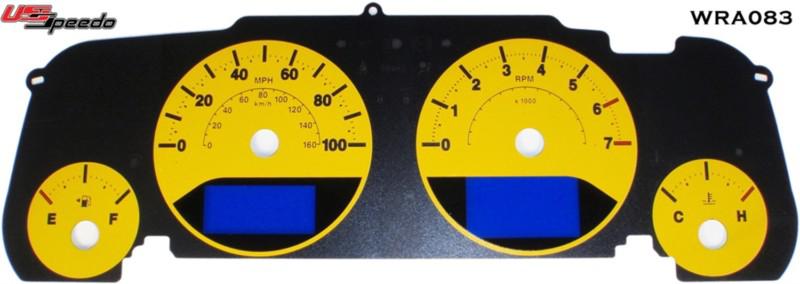 Us speedo wra083 us speedo daytona edition color replacement gauge face kit