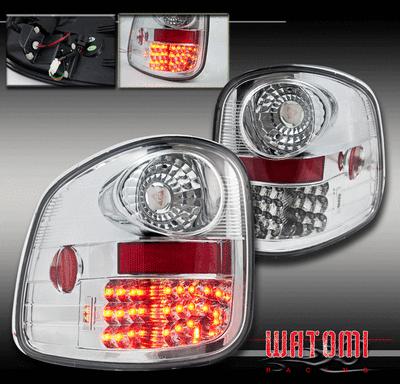 97-03 ford f-150 flareside led tail lights chrome 98 99