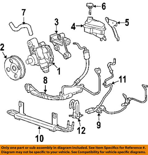 Cadillac gm oem 25820474 steering return hose/power steering return hose