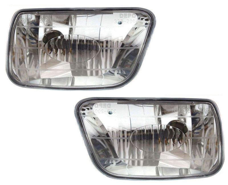 Driving fog light lamp assembly pair set (driver & passenger side, qty 2)