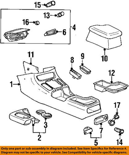 Saturn oem 90363751 center console-switch assembly