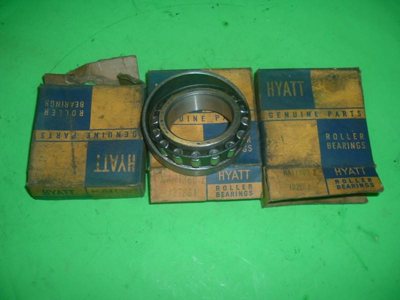 1936 thru 1954 chevrolet differential side bearings. (3)  hyatt  ka11360z nos