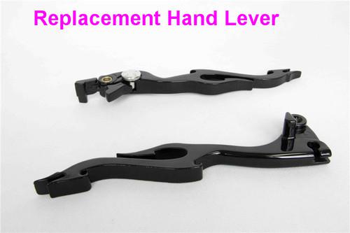 Black brake clutch flame levers for kawasaki zx6r zx6rr zx636 zx9r zx10r zx12r