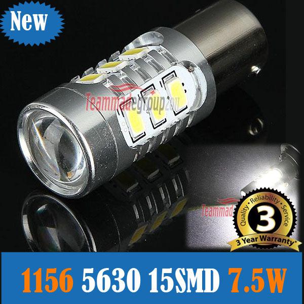 7.5w 1156 15 5630 smd reverse light backup car turn signal tail bulb 12v white