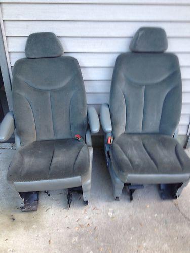 Dodge caravan van seats rear  grey/green voyager oem