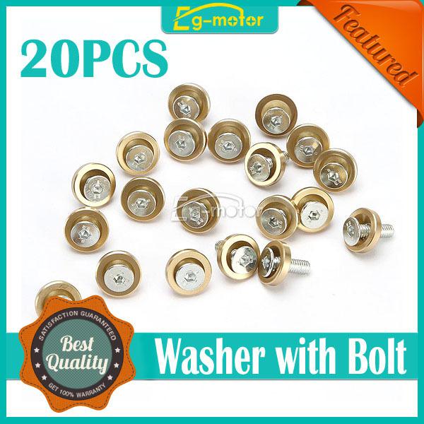 Gold 20pcs billet aluminum bumper/fender/washer/bolt engine bay dress up kit