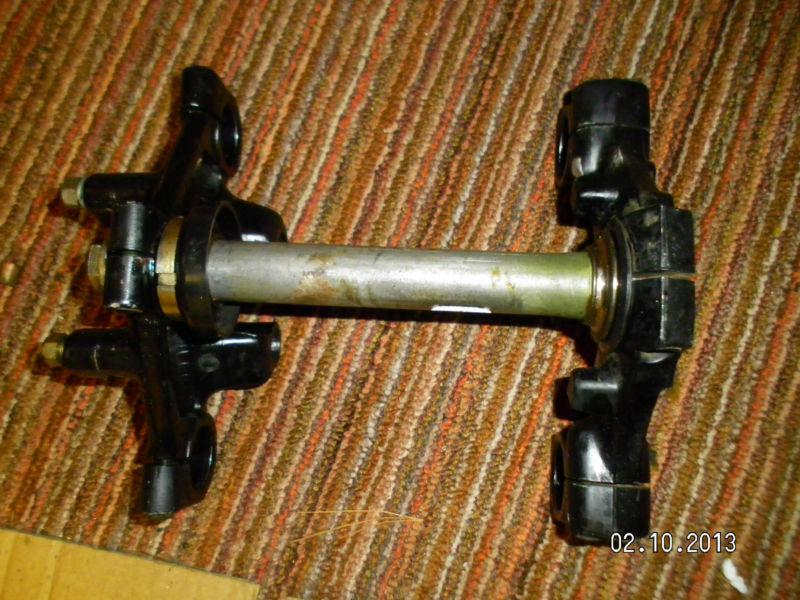 Kawasaki 1974 ke kd  ks 125 triple tree steering head metal part parts ke 125