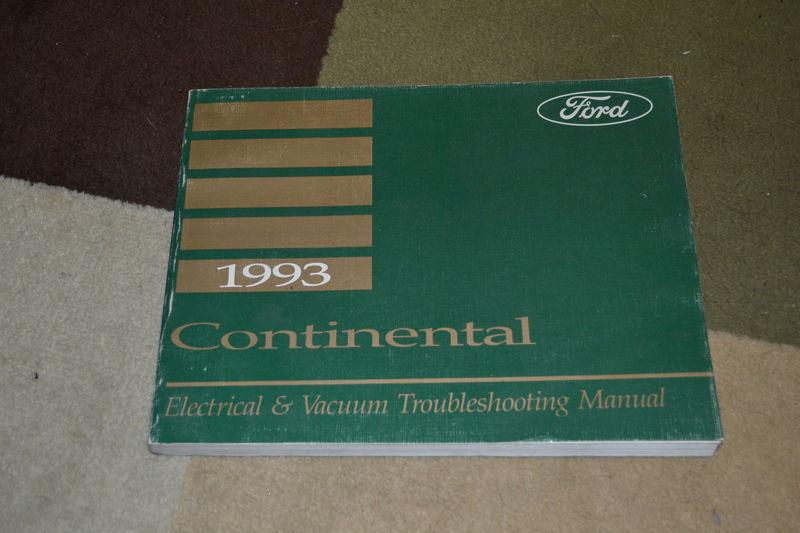 1993 lincoln continental electrical & vacuum troubleshooting manual evtm