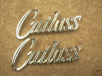 1970 new olds cutlass fender emblems 70