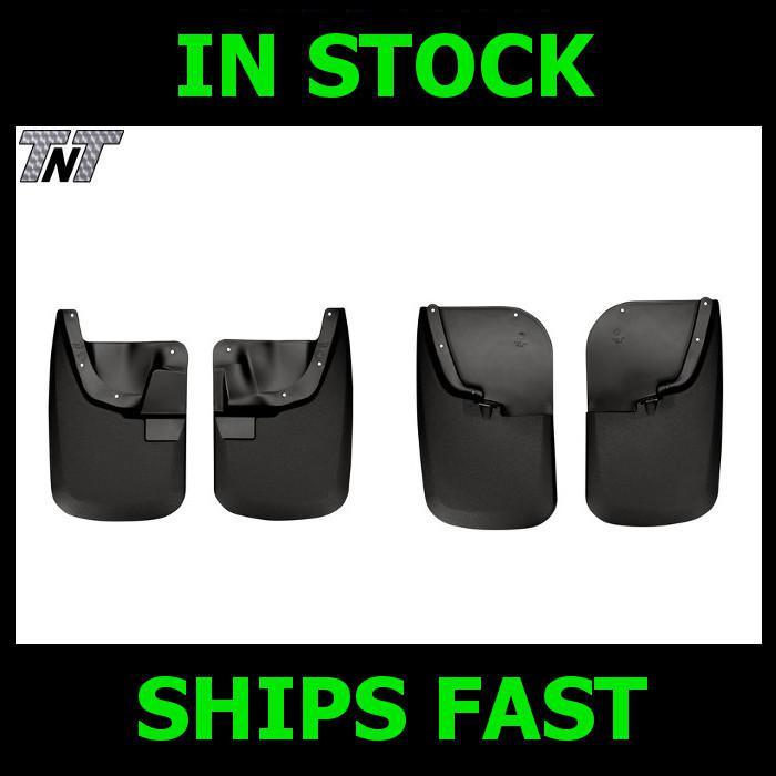 11 - 12 ford f250 f350 husky liners mud guards black front & back no flares 