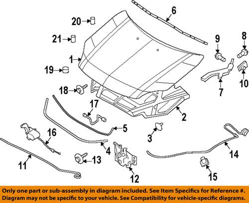 Lincoln oem 6h6z16797a hood-hinge