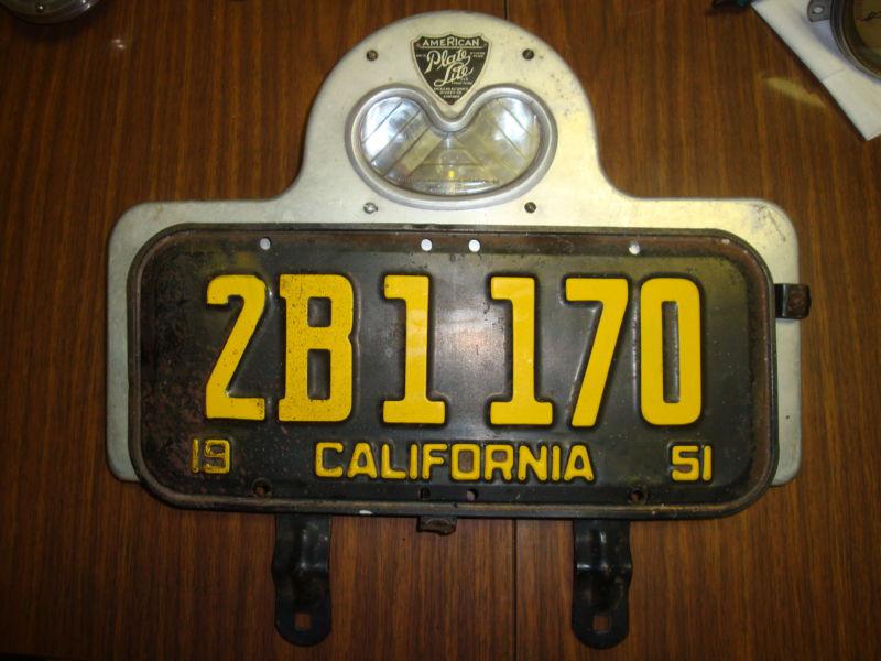 1932 ford flathead hotrod license plate trailer light airstream sparton custom