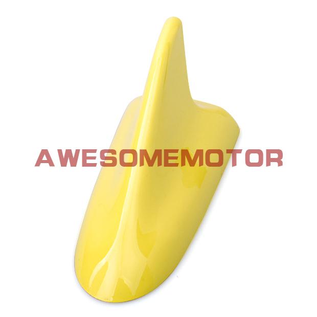 Hot yellow abs car shark fin style antenna aerial roof remove static electricity