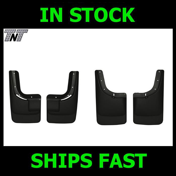 04 - 12 gmc canyon husky liners mud guards black front & back no oem flares