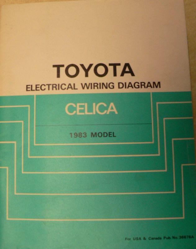 1983 toyota celica repair shop electrical wiring diagram, ra64 ra65 series, oem