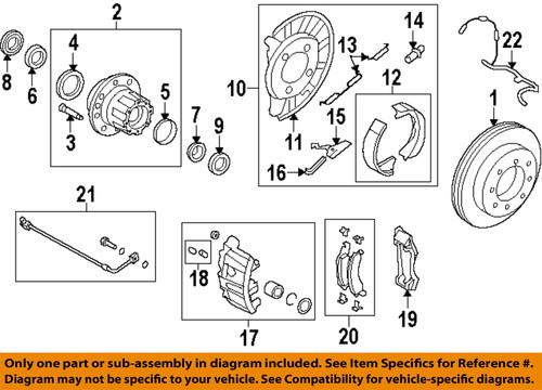 Ford oem 8c2z-2648-a parking brake shoe