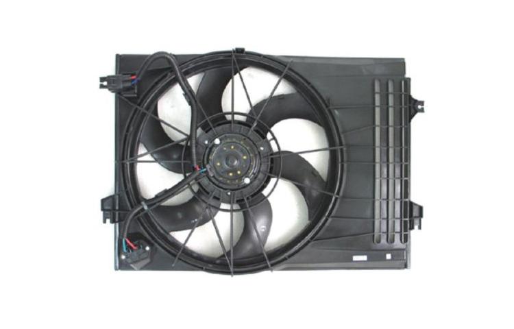 Depo ac condenser radiator cooling fan assy 08-10 kia sportage 2.7l 253801f382