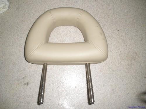 Vw beetle oem rear lh rh left right headrest single tan leather b 98-10 clean