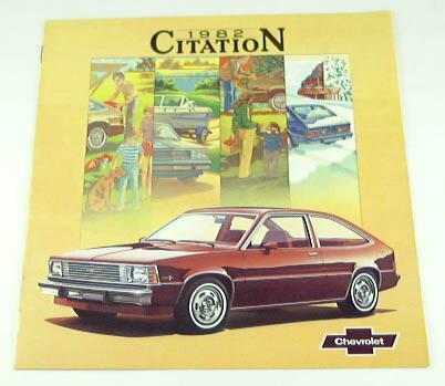 Sell 1982 82 Chevrolet Chevy CITATION BROCHURE X-11 in Riverside ...