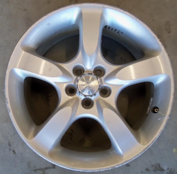 Wheel 05 06 07 legacy 17x7 alloy 5 spoke shaved flat 1263839