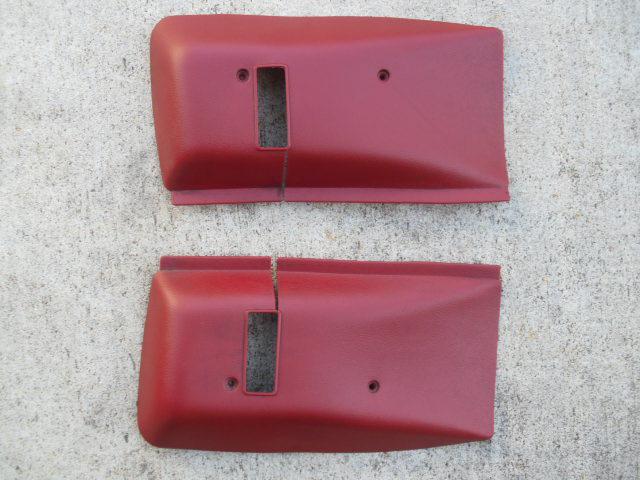 70-81 camaro z28 firebird trans am red seatbelt trim headliner seat belt trim