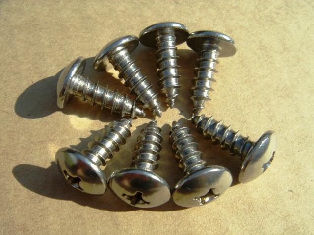 Stainless steel license plate screws 8-pack never rust!