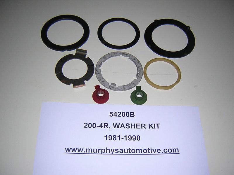 Gm 200-4r, washer kit (w/out selectives) 1981-1990,  (54200b)  (5/130