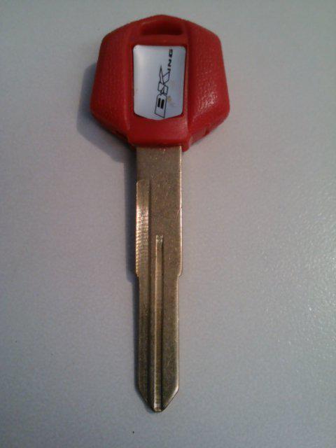 Suzuki b-king gsx 1300 gsx1300 red uncut blank key  no chip