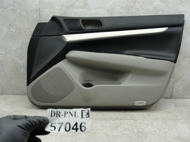 07-12 g37 sedan right passenger side front door interior inner trim panel cover