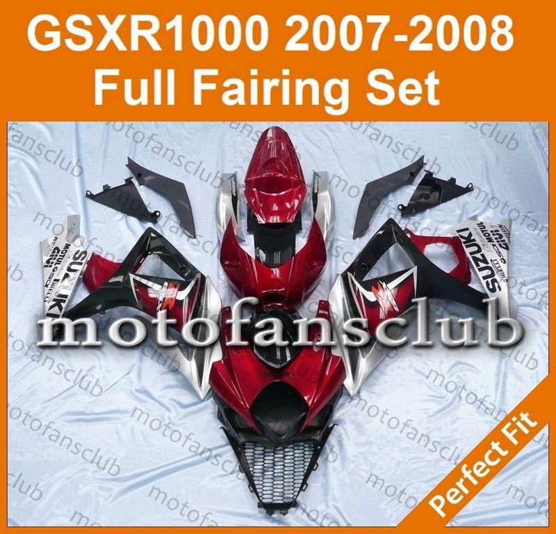 Fit suzuki gsxr 1000 07 08 gsx-r 2007 2008 fairing bodywork plastics k7 #12 b