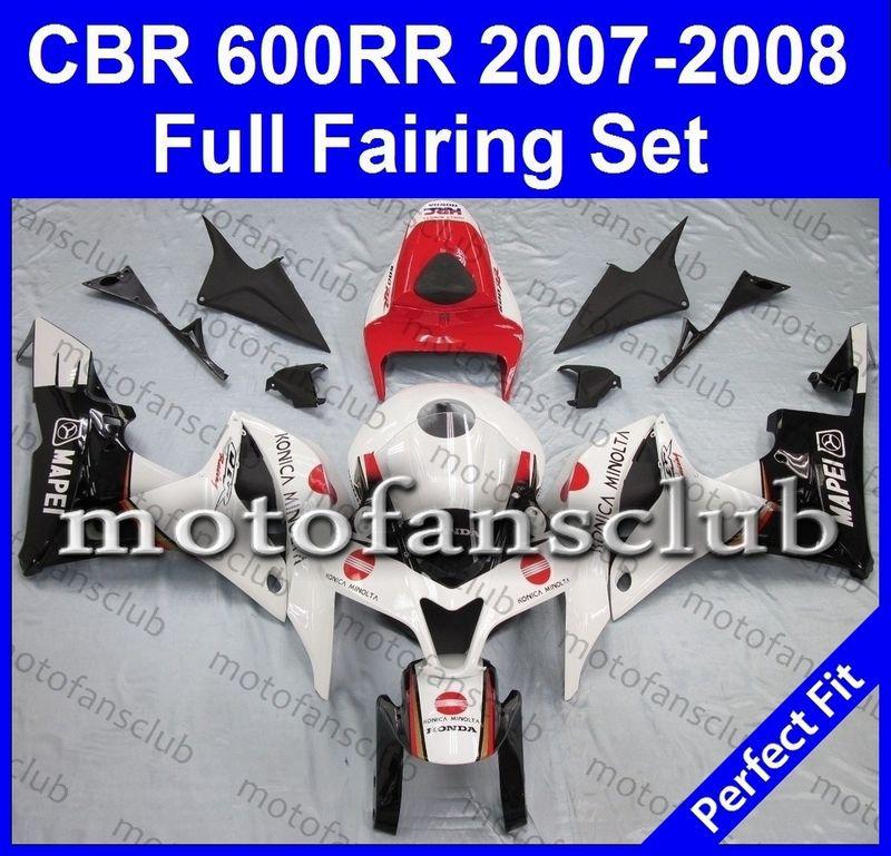 Fit honda cbr600rr 07 08 cbr 600 rr 2007 2008 fairing kit bodywork #14 b