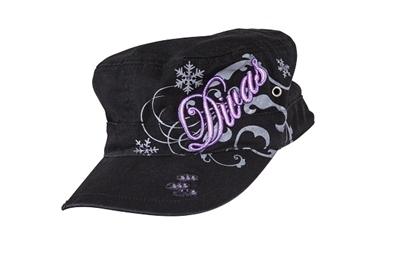 Divas snowgear impress cadet womens hat black one size