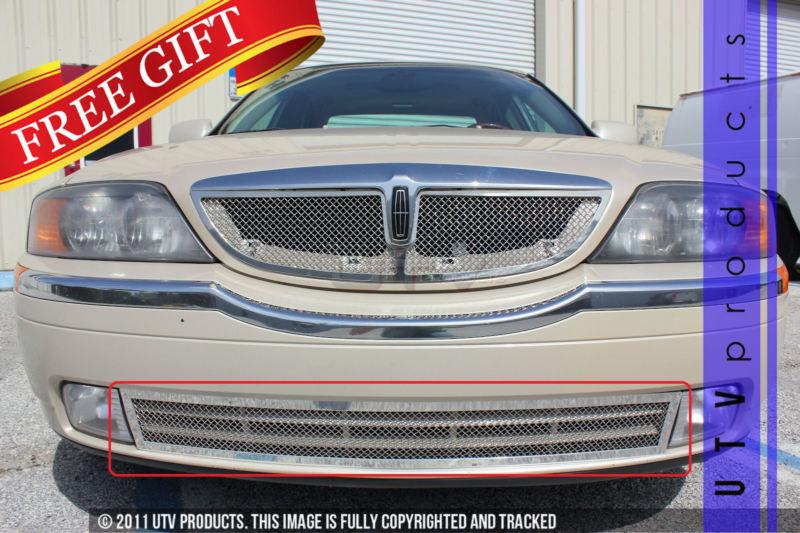 2000 - 2002 lincoln ls chrome trim & chrome mesh grille kit custom grille 00 01 