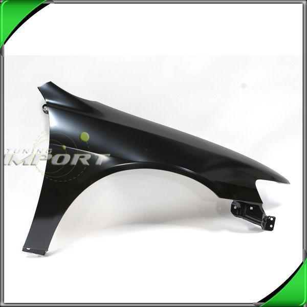 1998-2002 honda accord right side front fender primered black steel 4dr sedan rh