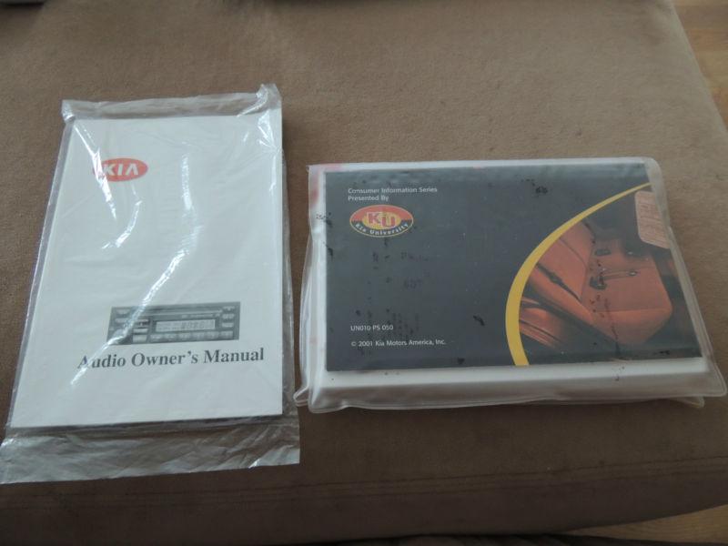 2003 kia spectra original owners manual service guide book kit 03 w/ case pouch