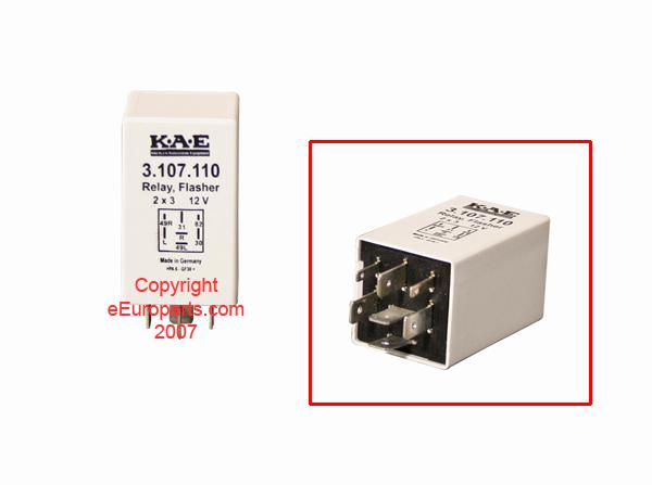 New kae hazard light relay 3107110 saab oe 4114971